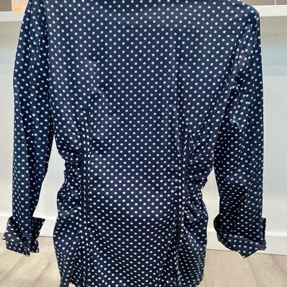 New York & Co Stretch Fitted Printed Button Down - Picture 2 of 5